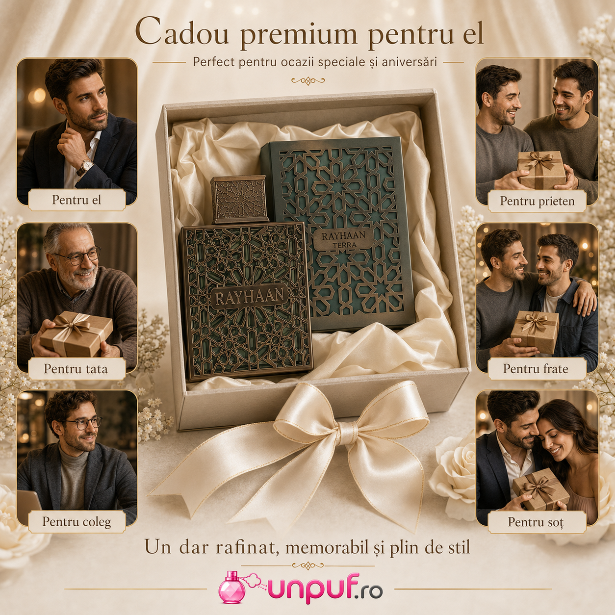 Rayhaan Terra parfum Arăbesc cadou premium pentru el, soț, tată, frate, prieten sau coleg